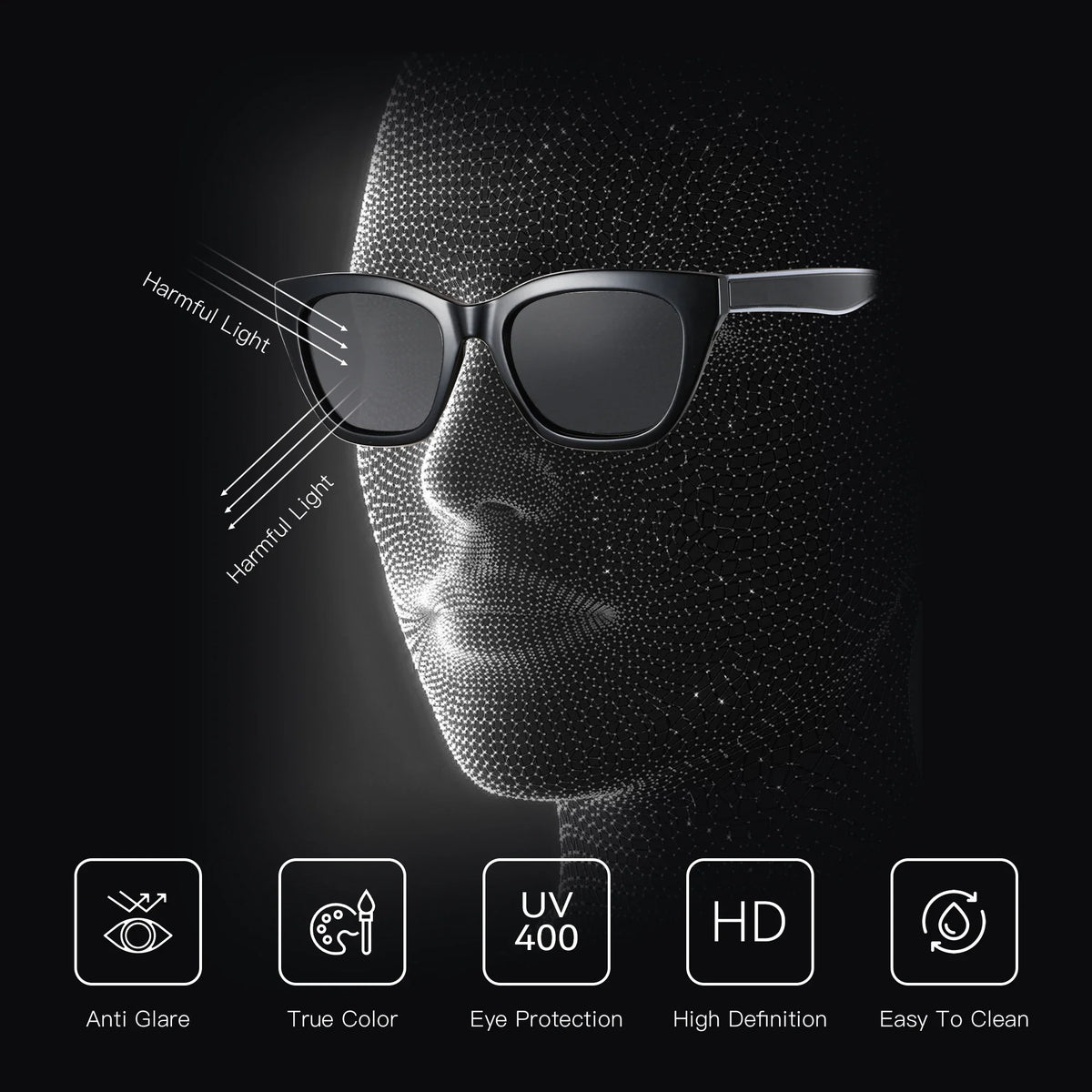 ZENOTTIC Square Polarized Sunglasses 2026 Fashion Women Thick Frame UV400 Protection Sun Glasses for Ladies Shopping Gif
