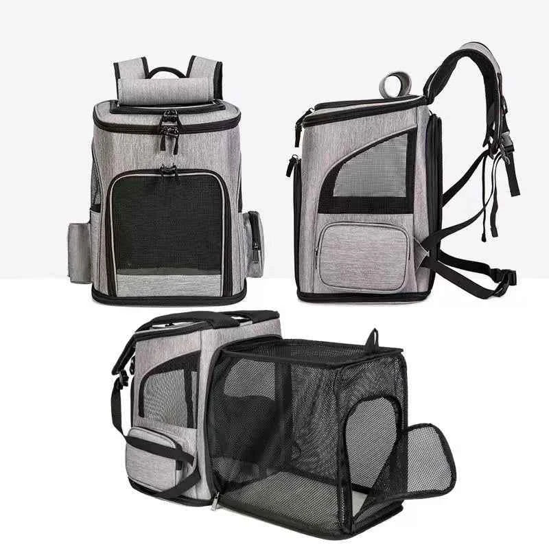 Mochila transportadora expandible para mascotas - Bolsa de viaje