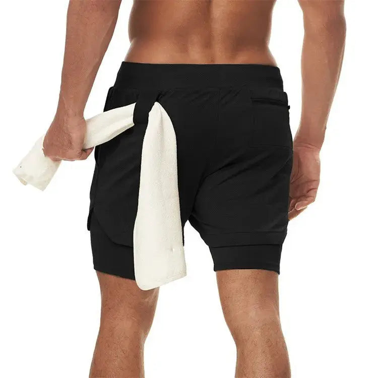 Men's Camo Running Shorts with Built in Liner