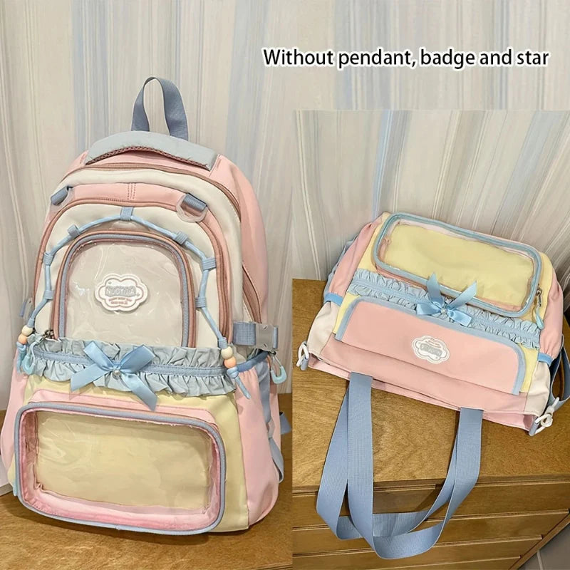 Mochila y bolso tote Kawaii Pastel