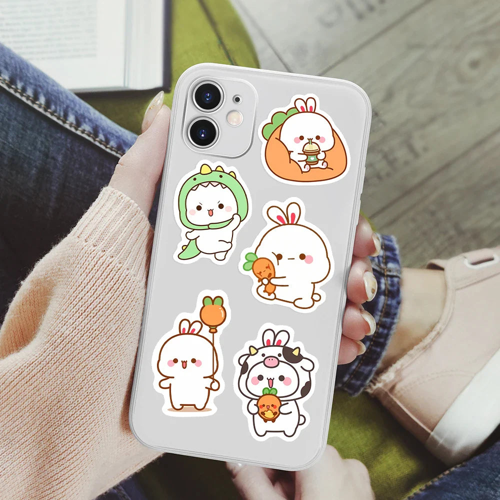 Pack de pegatinas de conejitos kawaii