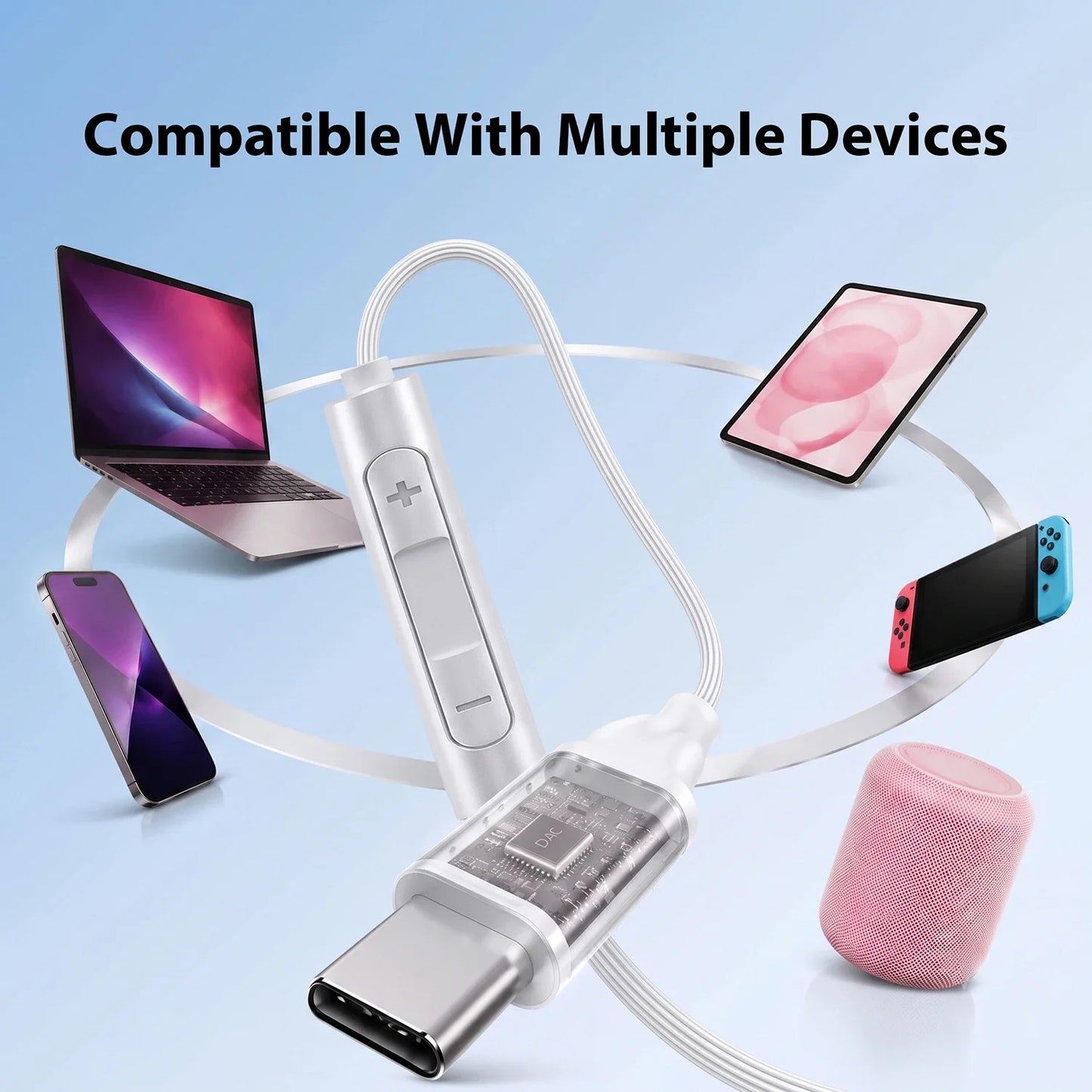 Type C Headphones For Samsung Galaxy S26 S25 S24 S23 Ultra Wired Earphones A57 A56 A55 A35 Z Fold 5G 3.5mm Jack Earbuds Headsets