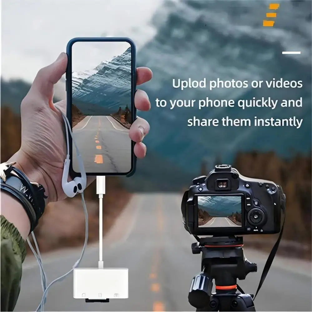 3-in-1 Type C adapter for TF, CF, and SD memory card readers, compatible with Huawei, MacBook Pro, and other devices