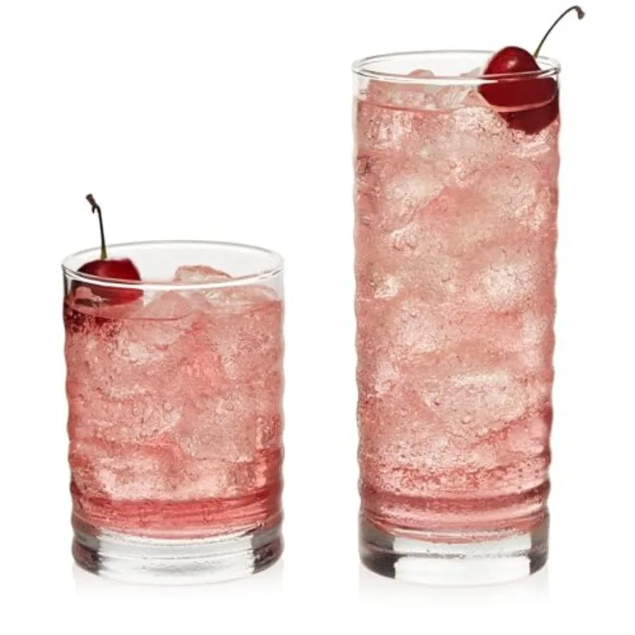 Classic Rocks Glasses and Tumblers Set Dishwasher Safe Drinkware