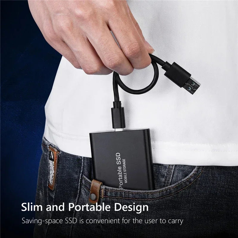 16TB Large Capacity External Hard Drive Quiet Operation Mobile Storage