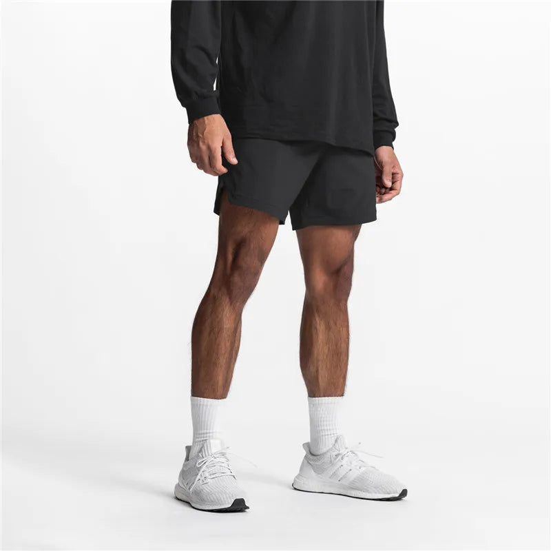 Pantalones Cortos de Correr para Hombre, Deportivos de Secado Rápido