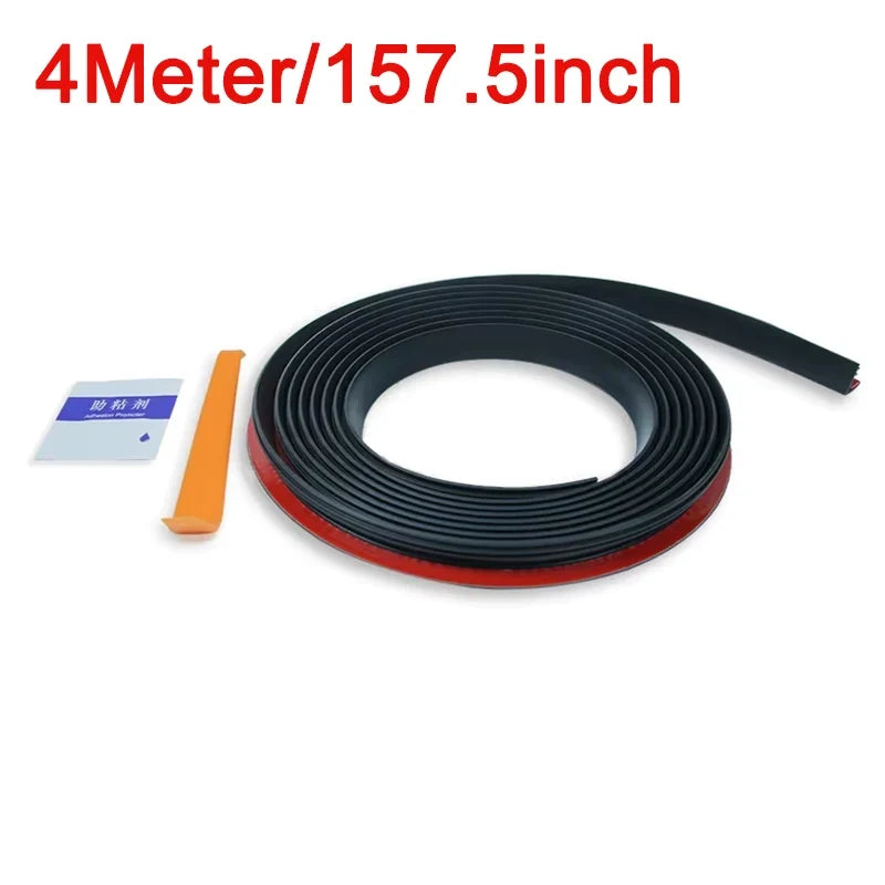 1PC Car Window Seal Strip Rubber Car Side Window Gap Filler Noise Insulation Waterproof Windproof 7-Shape Sealing Strips