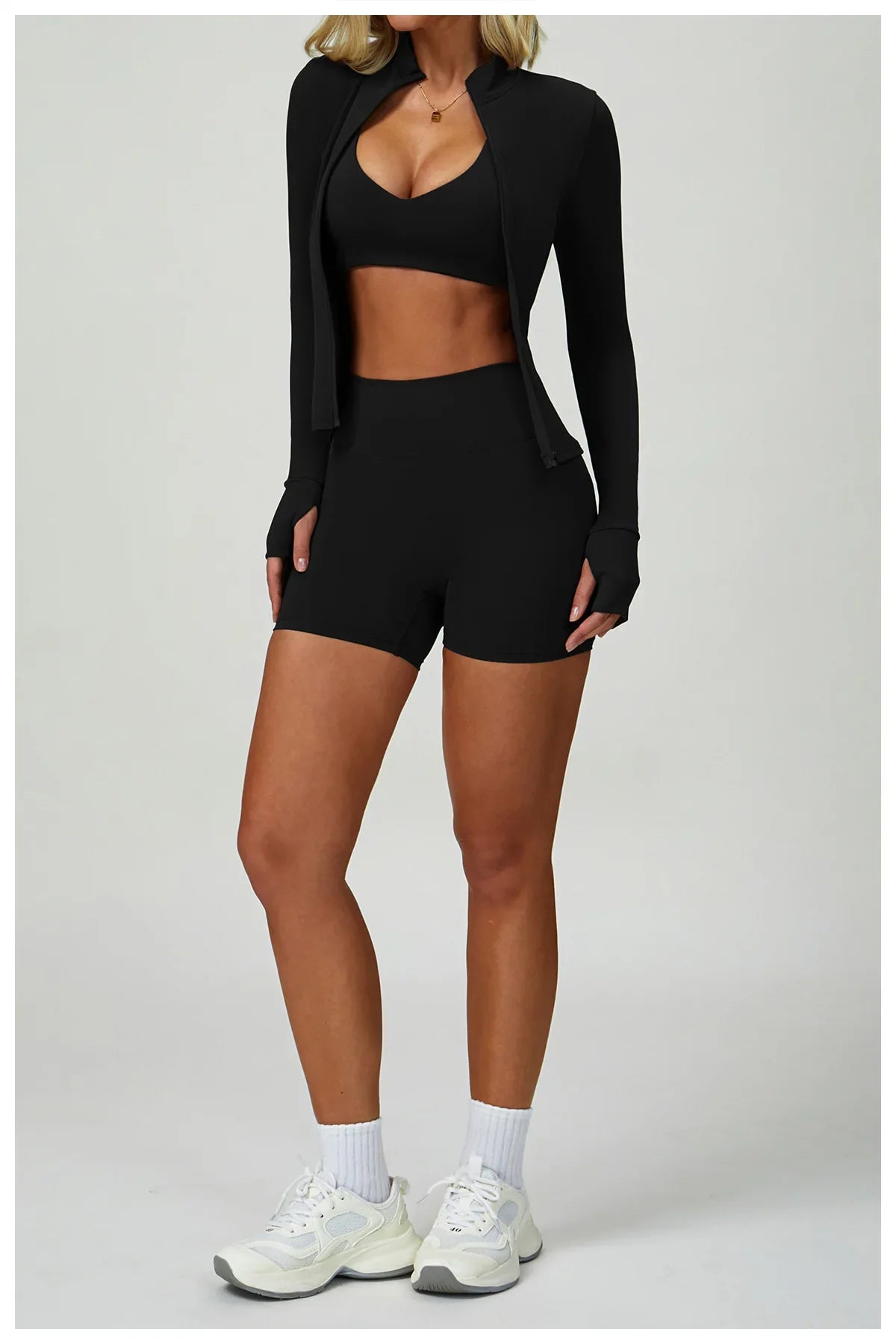 2/3-Piece Activewear Set – Sports Bra & High Waist Leggings