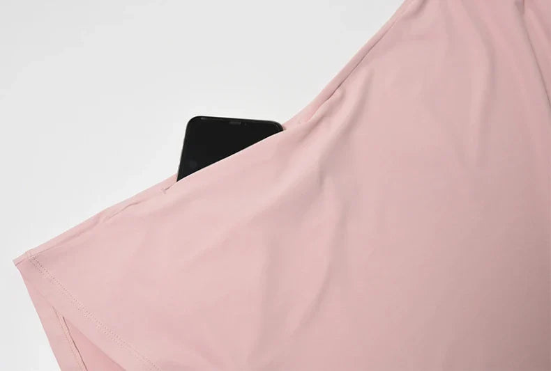 Camiseta con capucha AirFlow para yoga y running de mujer
