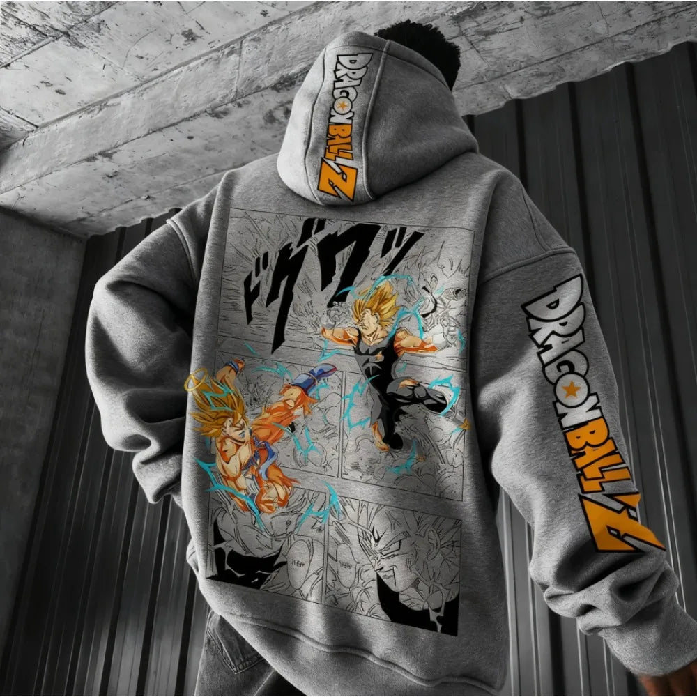 Dragon Ball Comics Co Branded Printed Hoodie Men's and Women's Autumn/Winter New Loose Casual Harajuku Parent-child Sweater Top