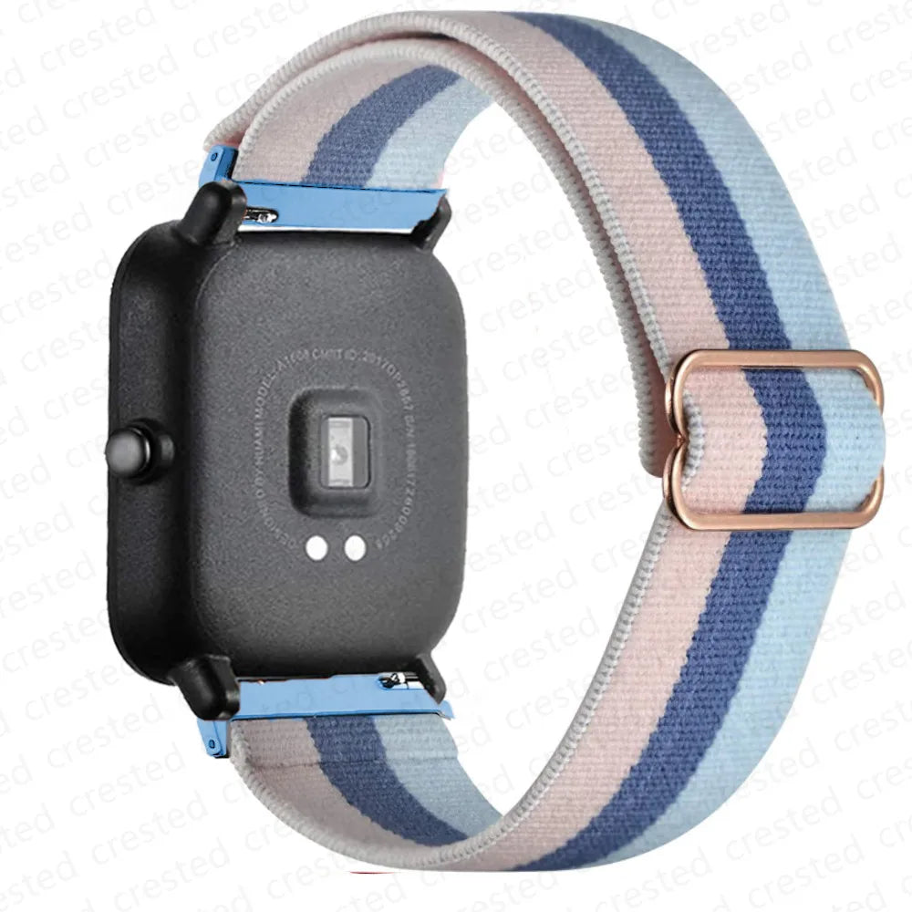 Motorola Moto Watch Stretch Nylon Loop Band with Slide Buckle
