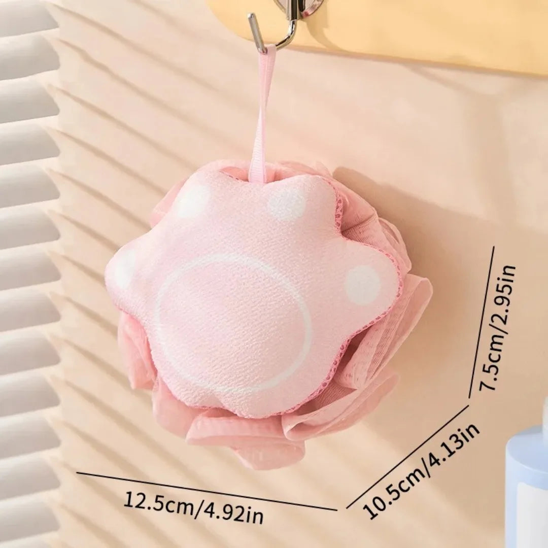 Esponja y exfoliador corporal Kawaii