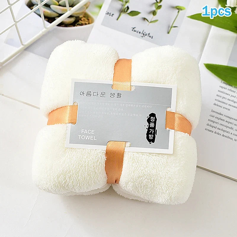 Hot 1/5PCS Bath Towels Set Super Soft Highly Absorbent Quick-drying Coral Velvet Bath Towel For Adults Hotel & Spa Use