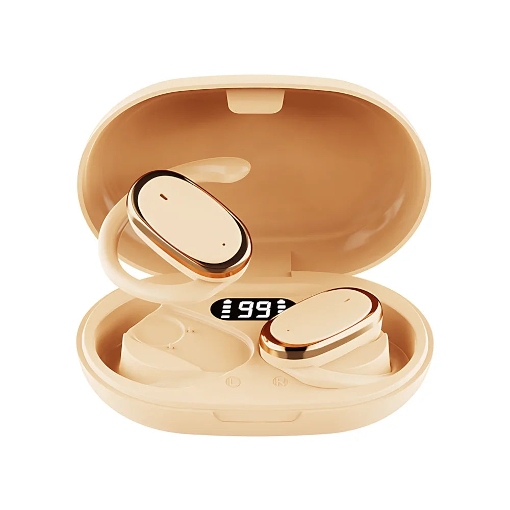 True Wireless Bluetooth Headsets ENC Noise Reduction Hanging Ear Long Battery Life 9D Stereo LED Digital Display Touch Earphones