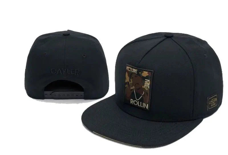 Gorra Ajustable de Béisbol con Visera Plana – Diseño Mano Calavera