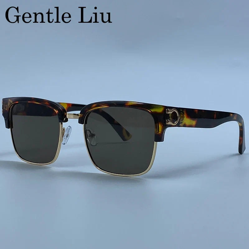 Vintage Square Photochromic Sunglasses Men Luxury Designer Black Gold Frame Driving Sun Glasses Retro Eyewear Oculos De Sol 2026