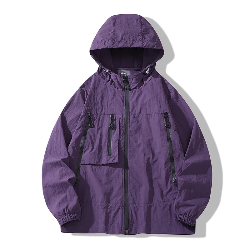 CHRLCK Unisex Hiking Jacket Summer UPF50+ Windbreaker Quick Drying Camping Trekking Fishing Jackets Sun Protection Coats