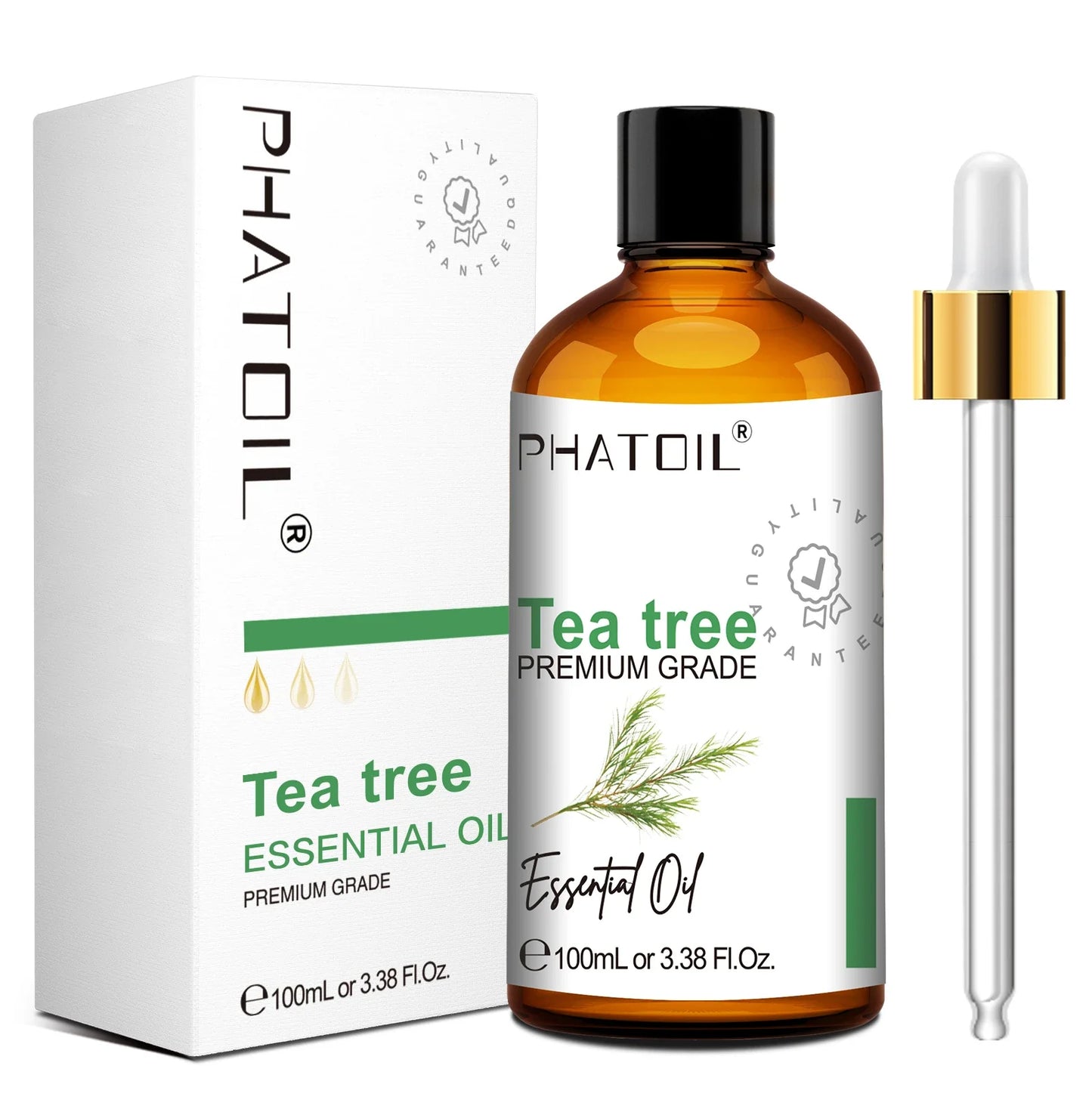 PHATOIL Natural Essential Oil for Diffuser Candle Making-100ml Sandalwood Eucalyptus Citronella Lavender Vanilla Essential Oils
