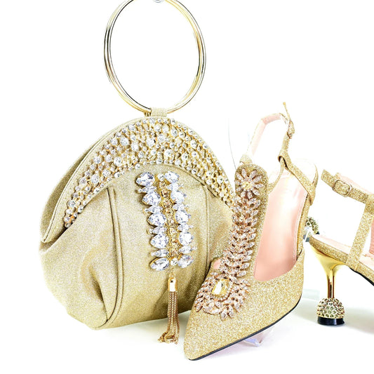 Conjuntos italianos de zapatos y bolsos HRT1-33