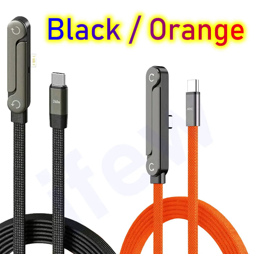 USB Type C Flat Phone Charger Fast Charging Cable C Kick Cable Stand Invisible Support Foldable Holder Charge Bracket For iPhone