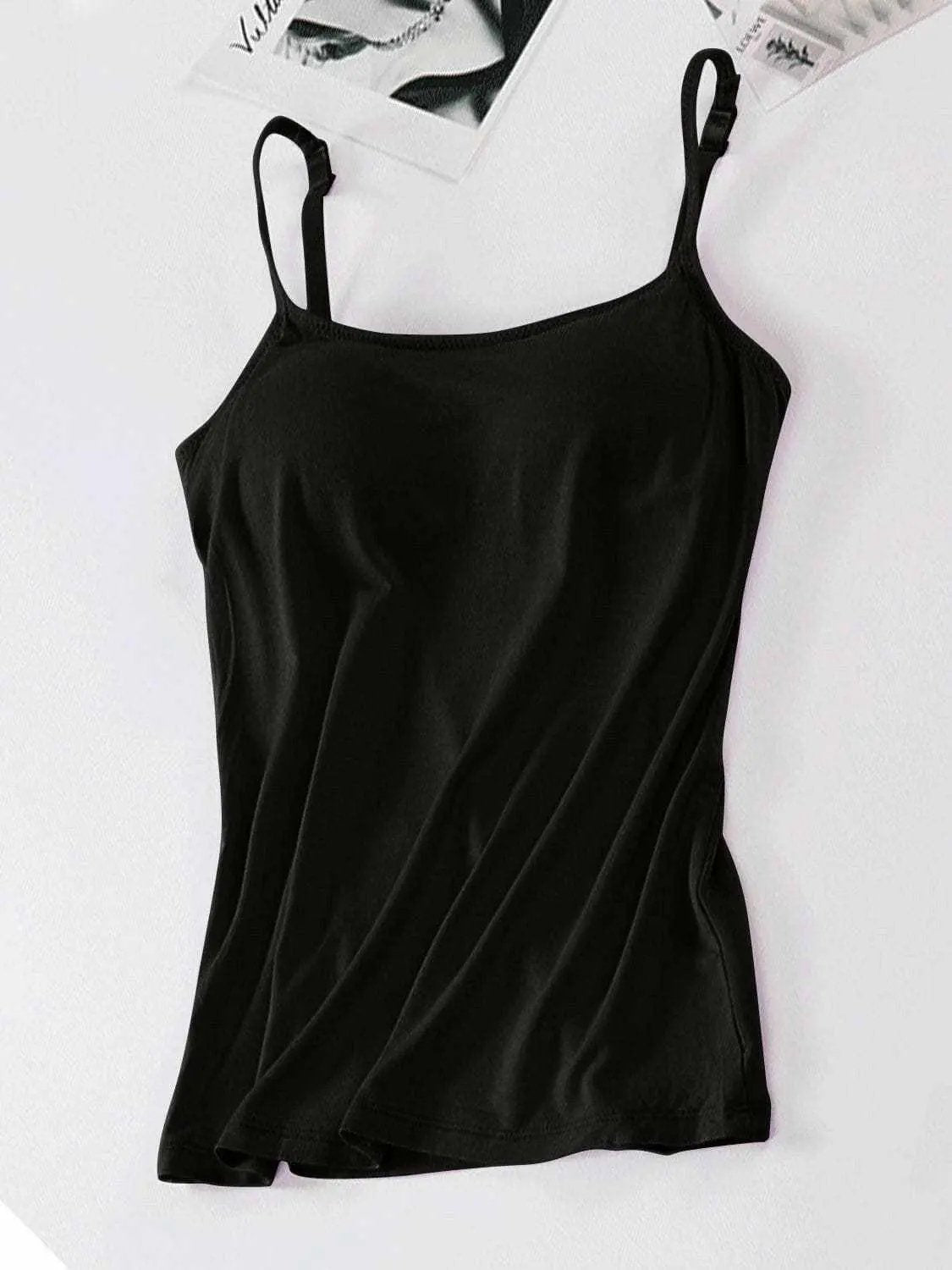 T-Shirts Trendsi just arrived - Scoop neck cami with adjustable straps