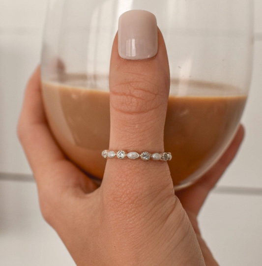 Marquise Gem Eternity Band