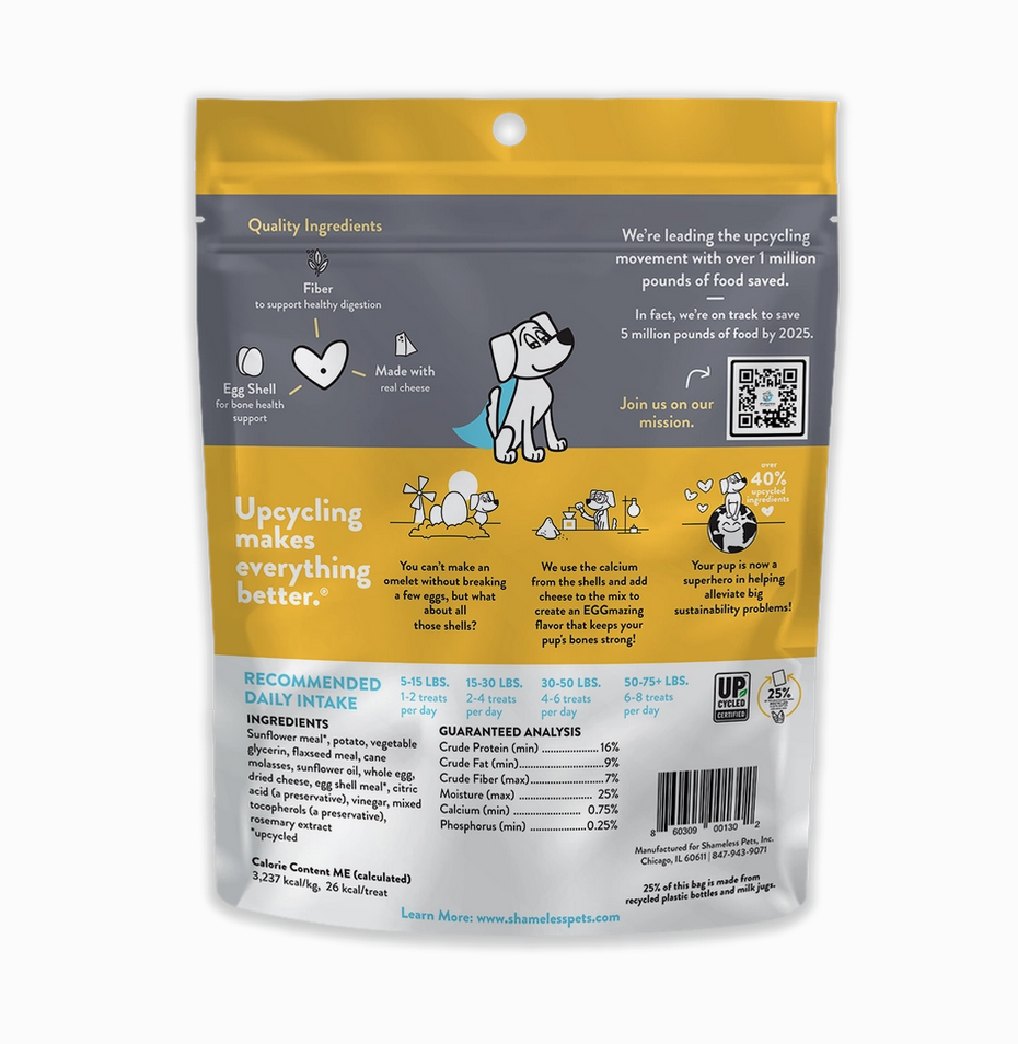 Golosina suave para perros Break An Egg - Sabor a tocino y queso