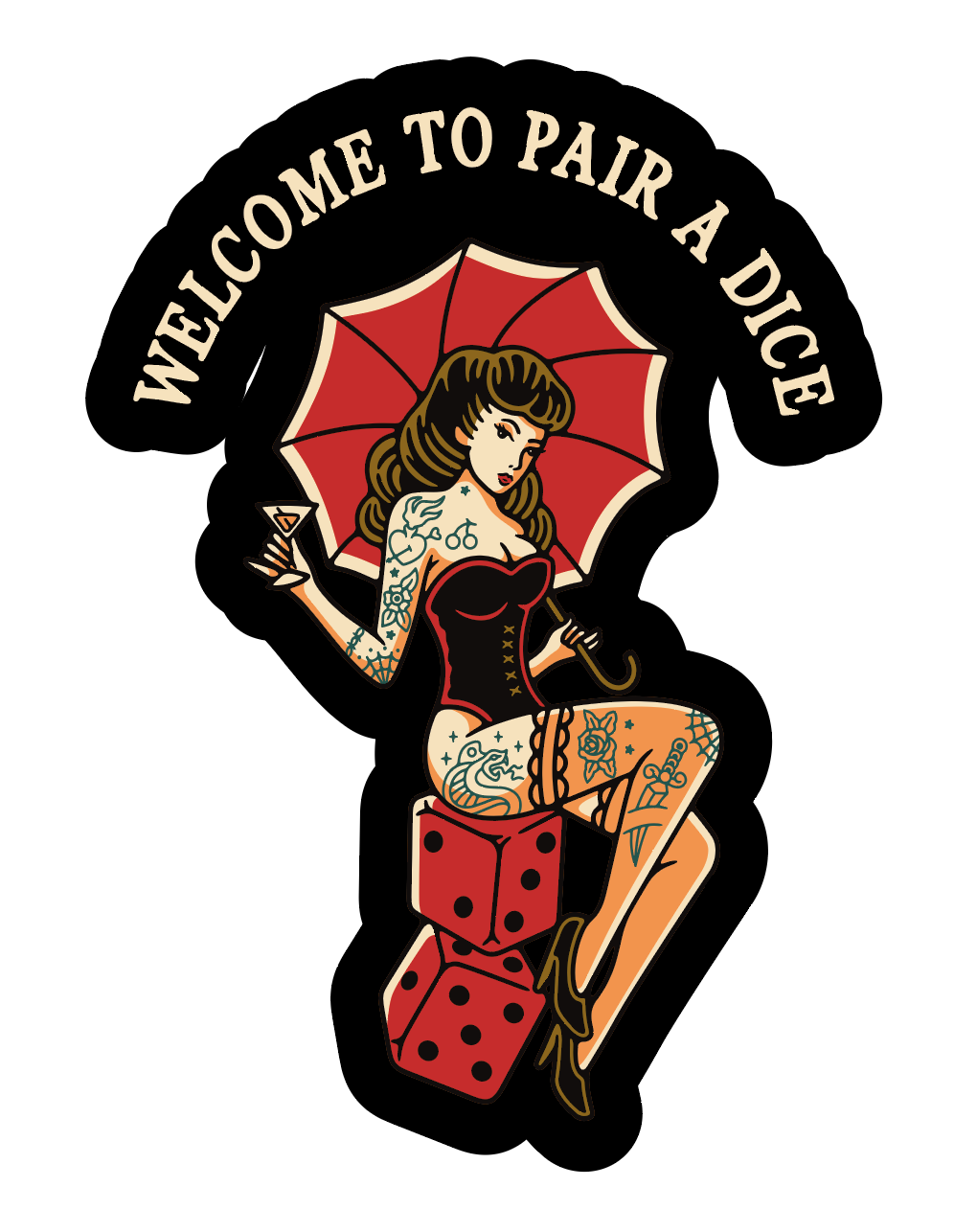 Bienvenido a la calcomanía Pin Up Girl de Pairadice