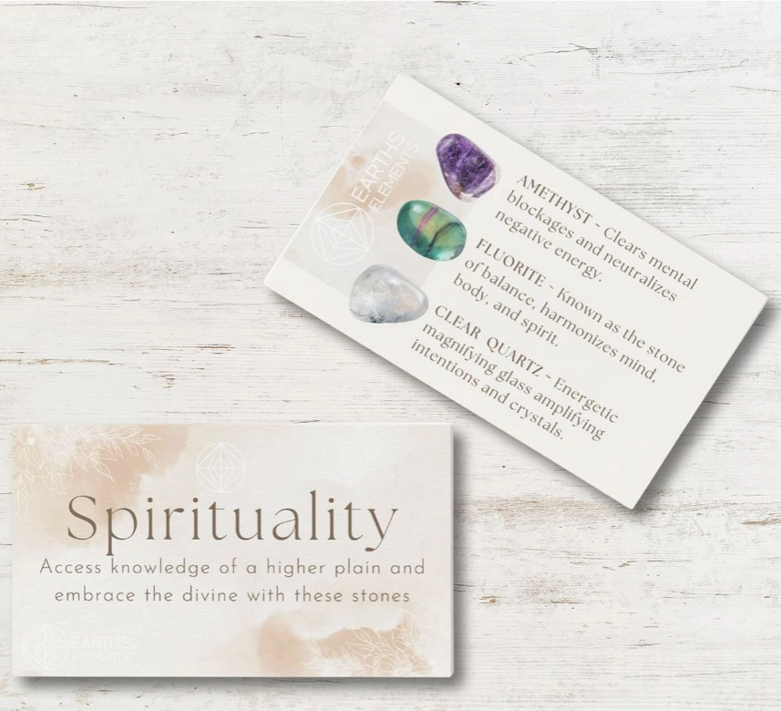 Juego de pulseras con intenciones – Espiritualidad (cuarzo transparente, amatista y fluorita)