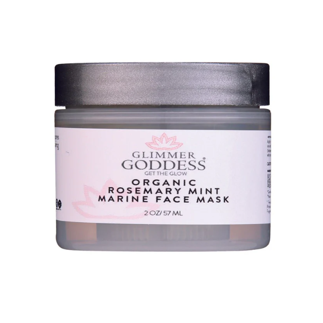 GLIMMER GODDESS Organic Rosemary Mint Algae Face Mask