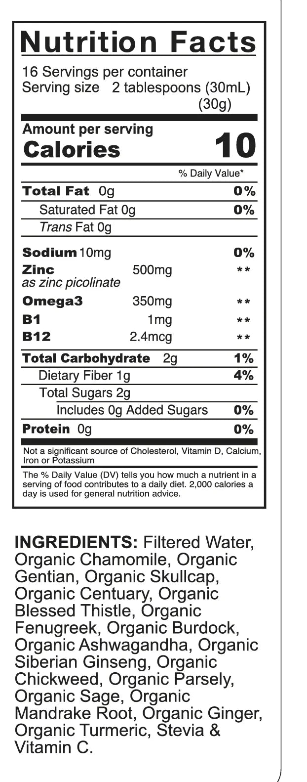 Organic Appetite Booster – Liquid Herbal Formula for Healthy Weight Gain & Appetite Support