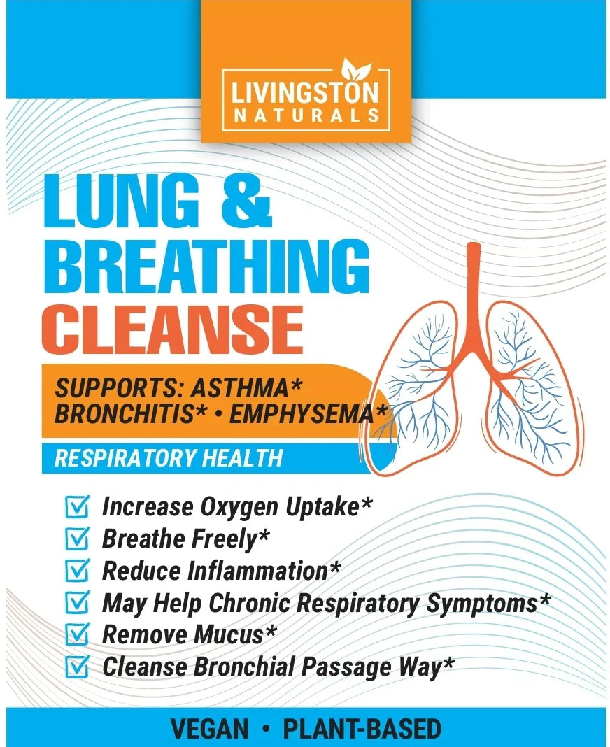 Lung & Breathing Cleanse – Organic Herbal Respiratory Support Tonic