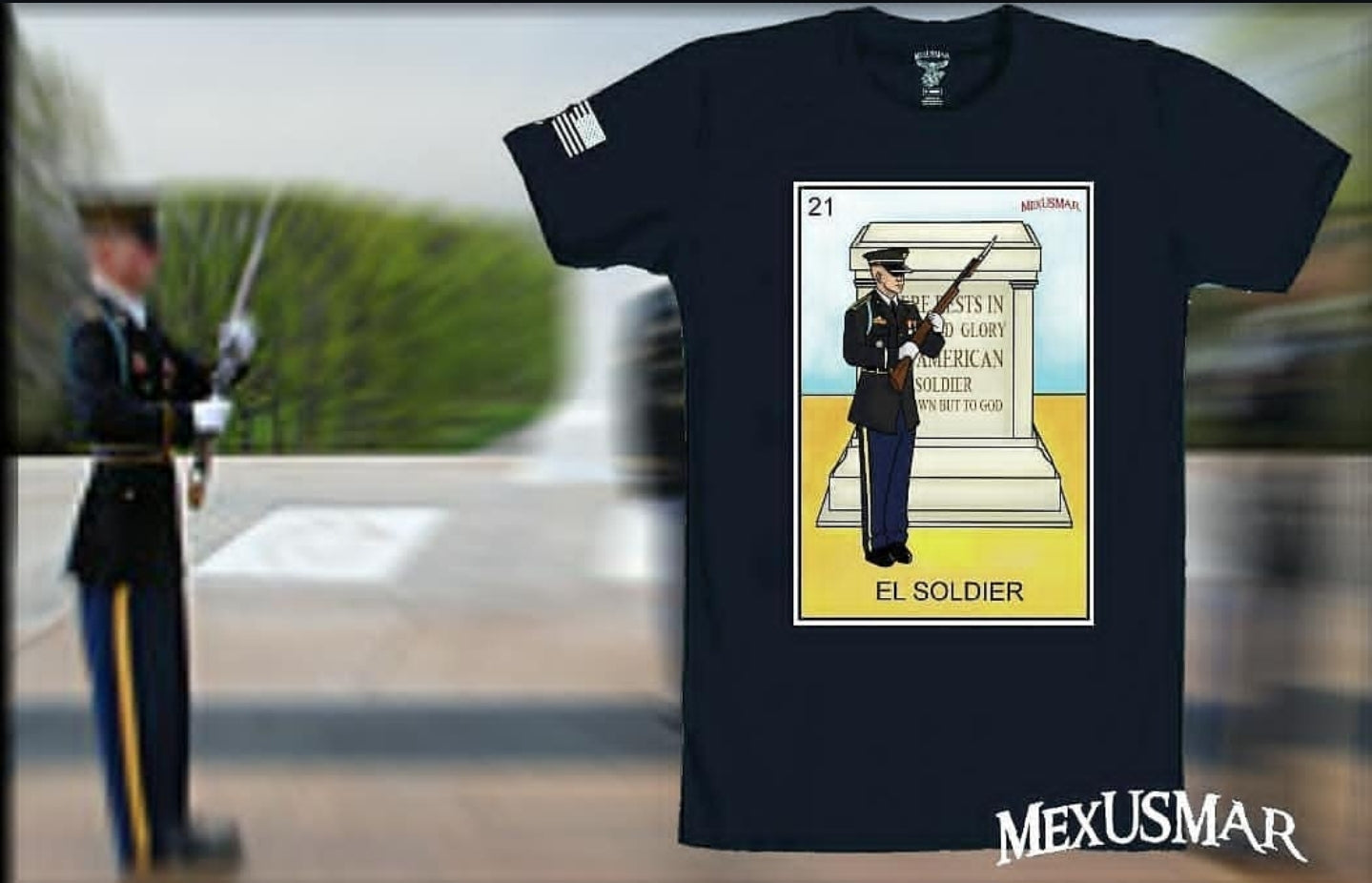 El Soldier Loteria T Shirt by La Linea MEXUSMAR