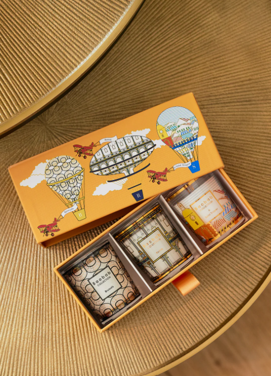 Baobab Collection Trio Travel Candles,  BRUSSELS - ROMA - SAINT TROPEZ
