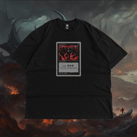 Camiseta de la carta Ritual Oscuro