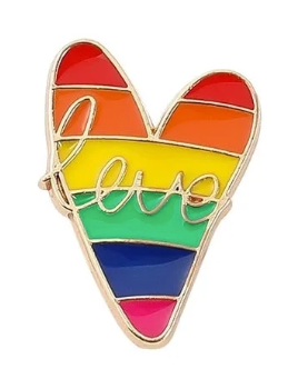 Pin Esmaltado de la Bandera Arcoíris del Orgullo LGBTQ+ – Muchos Estilos Fabulosos