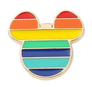 Pin Esmaltado de la Bandera Arcoíris del Orgullo LGBTQ+ – Muchos Estilos Fabulosos