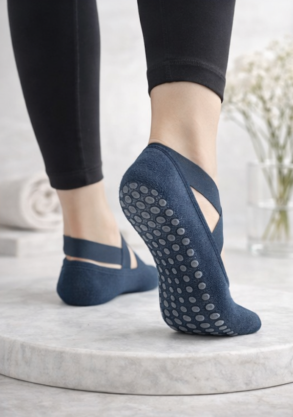 4-Pack Pilates Grip Socks for Women