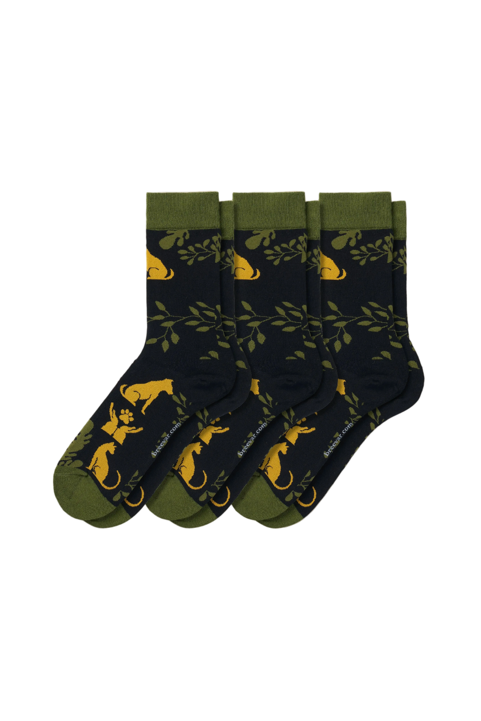 3-Pack Collectible Art Crew Socks – Animal Rescue & Welfare