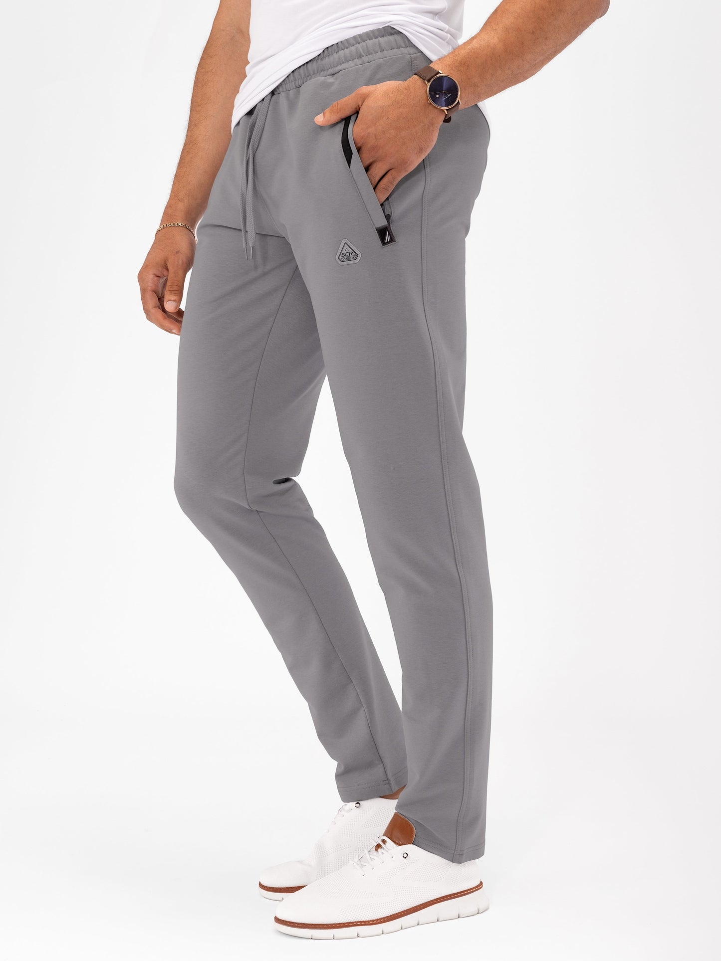 Pantalones de chándal deportivos de comodidad diaria - Ajuste cónico (talla alta)