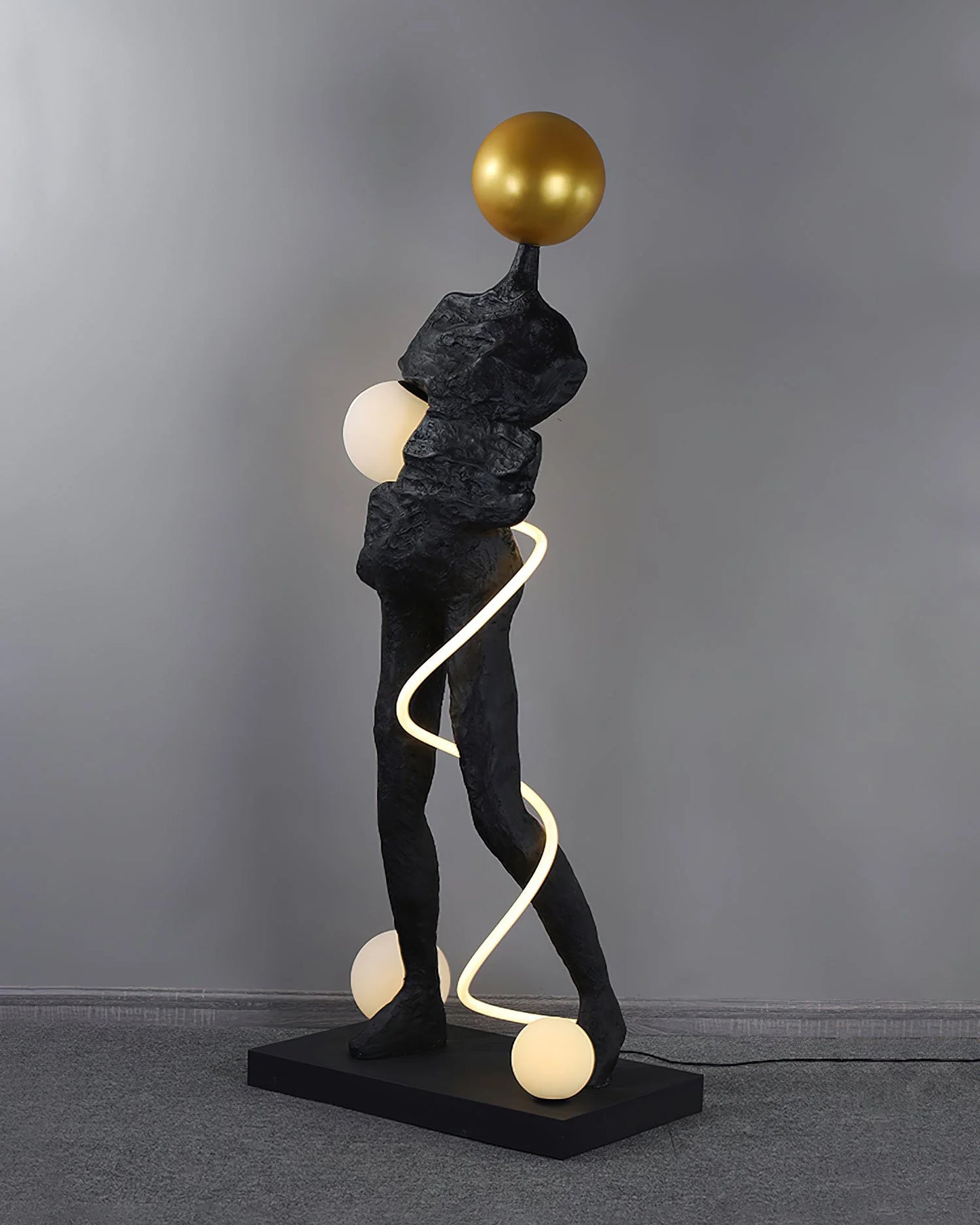Lámpara de pie en espiral Ginasta Sculpture