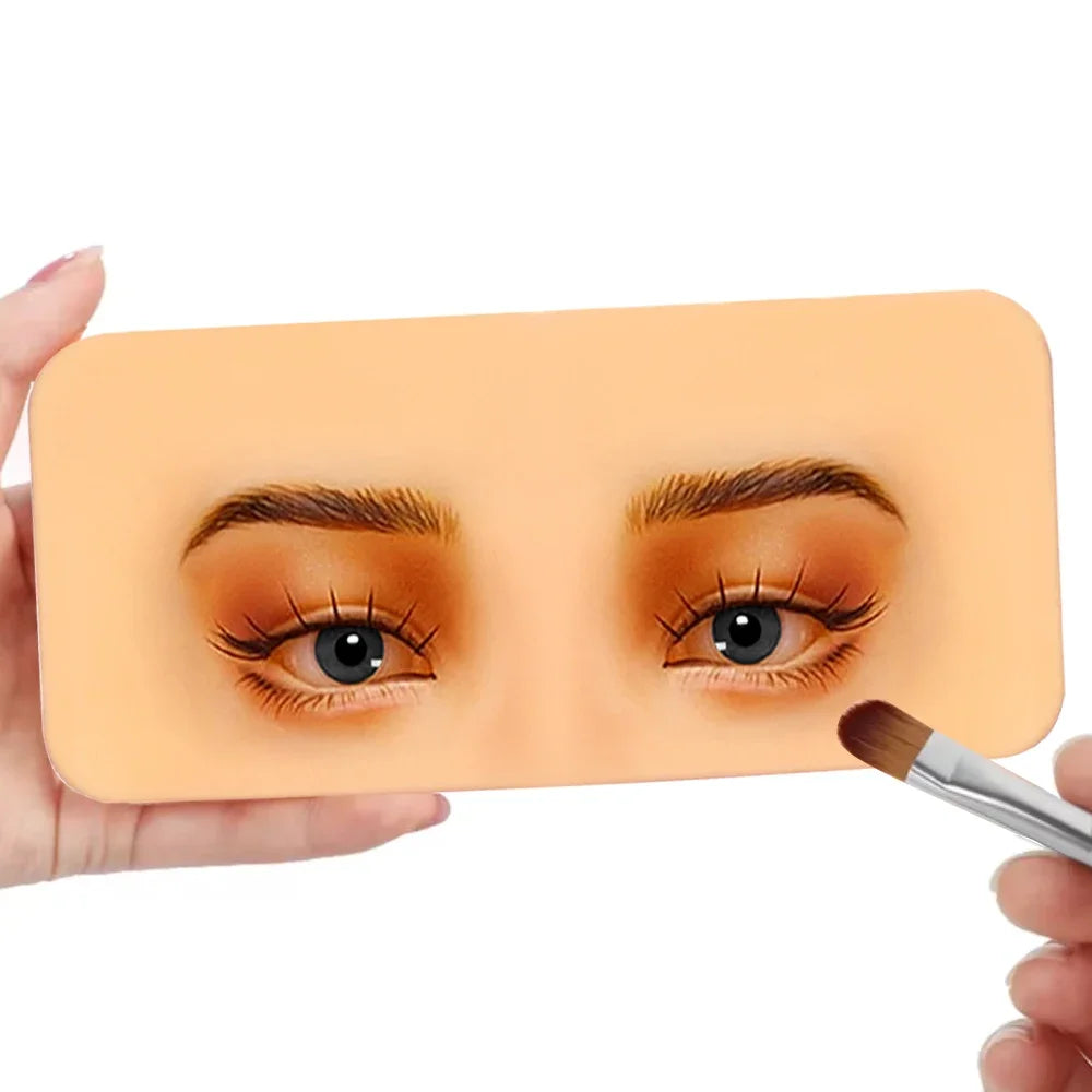Premium 5D Silicone Eyebrow Tattoo Practice Training Skin Pad for Eye Permanent Makeup Board Beauty Academy Cosmetic Synthetic