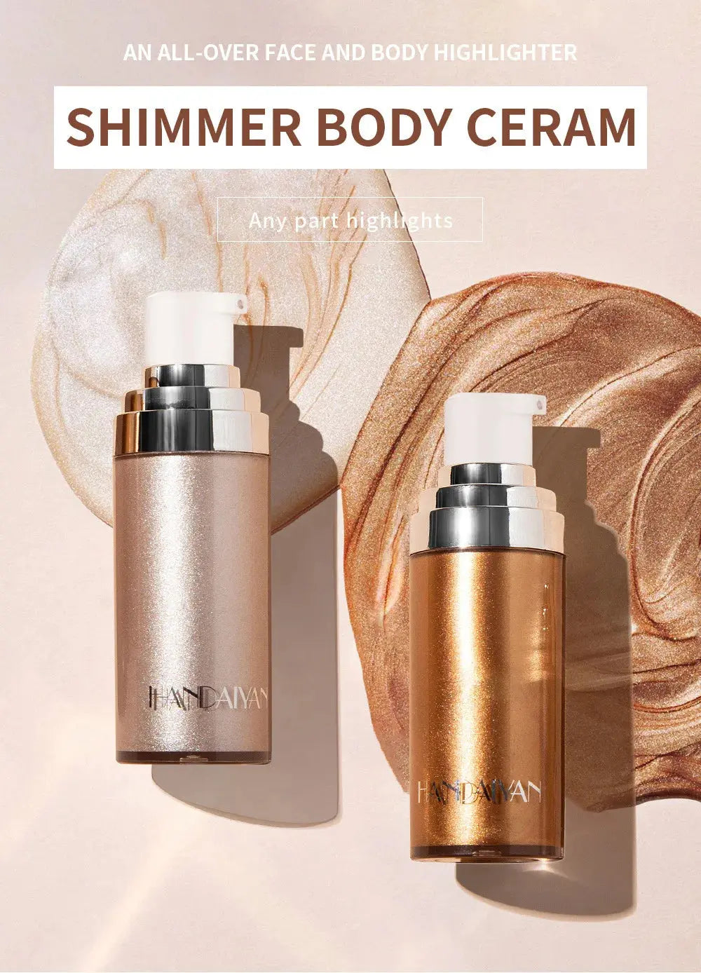 Body Makeup Liquid Highlighter - Radiant Skin Glow - Shimmering Body