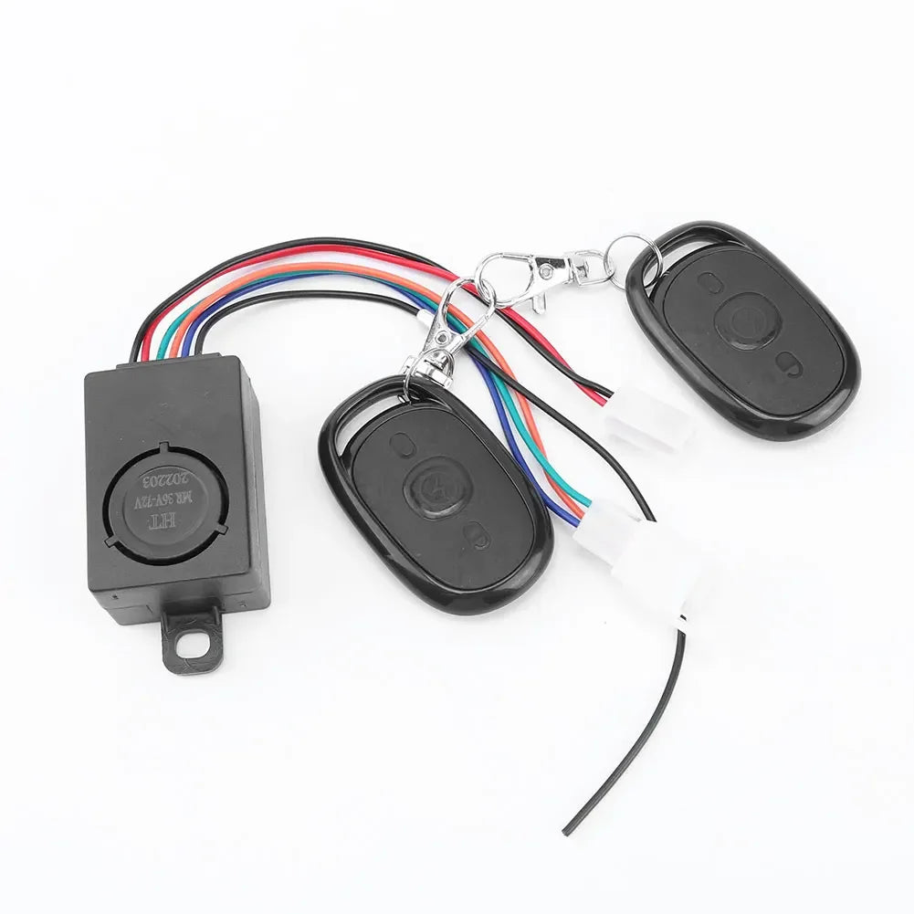 E-bike Alarm System 48V 60V 72V with Two Switches for Electric Bicycle Tricycle Brushless Controller Supplies