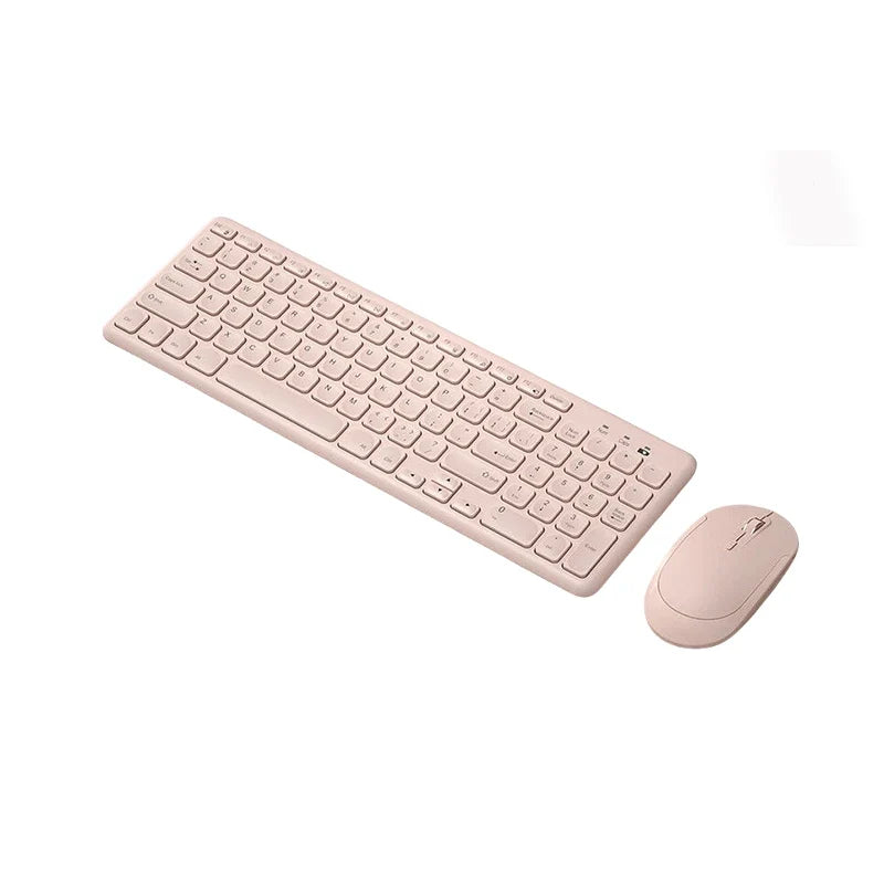 B.O.W HW256 Ultra-thin wireless keyboard and mouse set, 2.4G wireless set, 96 keys