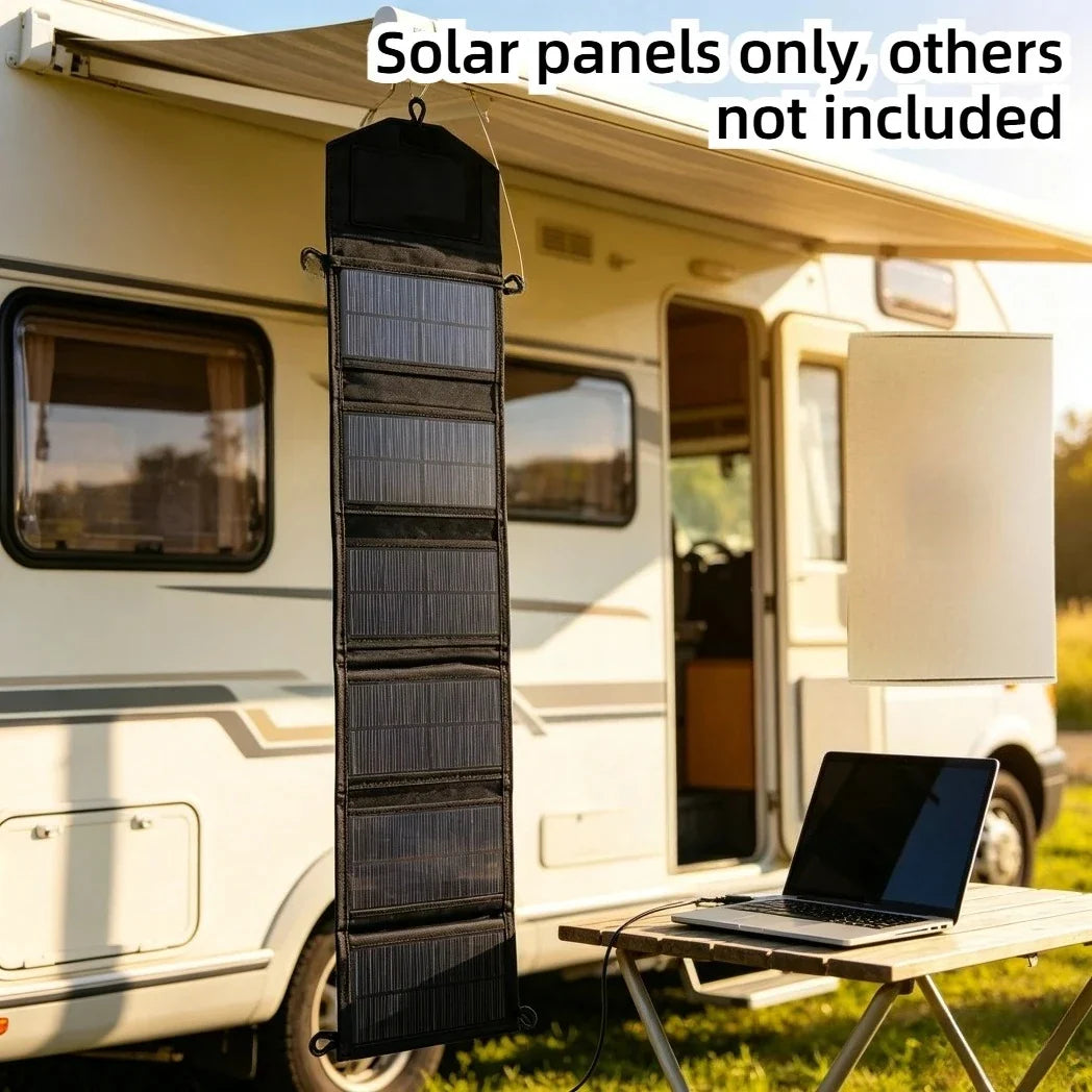 Backpack Carry Portable Foldable Waterproof Solar Charger 25W 100W Dual USB Solar Panel Power Supply Outdoor Camping Emergency