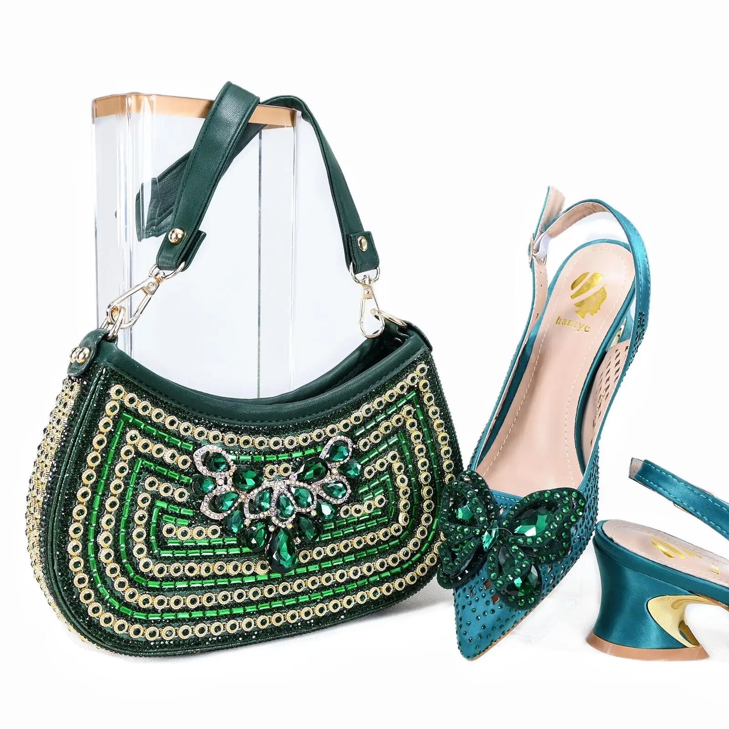 Nuevo Conjunto a Juego de Zapatos y Bolso HTG1-7