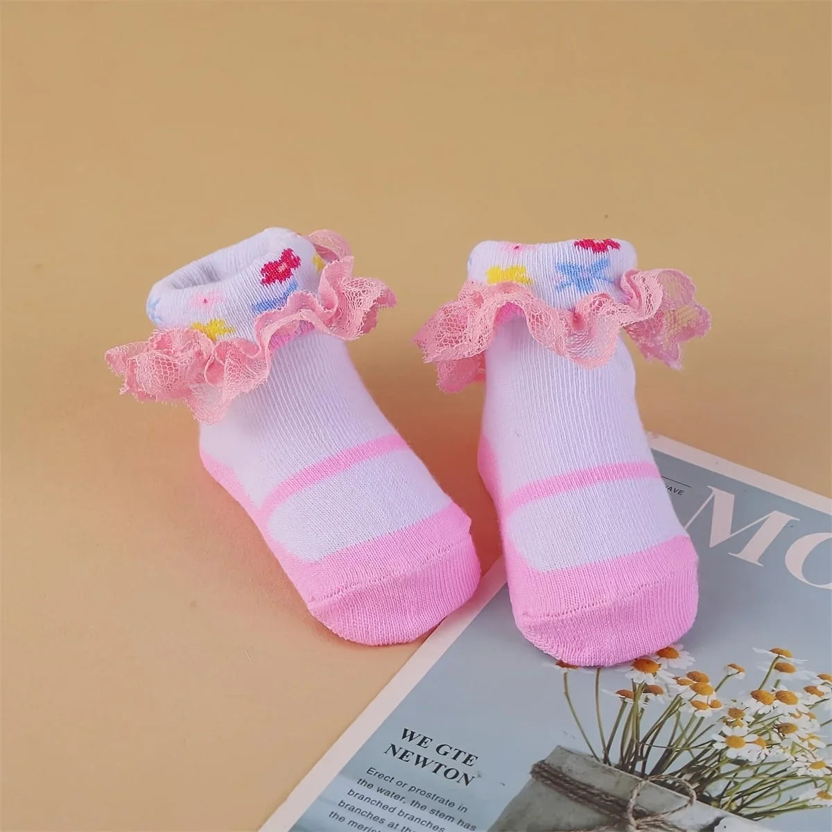 6pairs/lot Newborn Baby Socks for 0-24month Girls Lace Infant Girls
