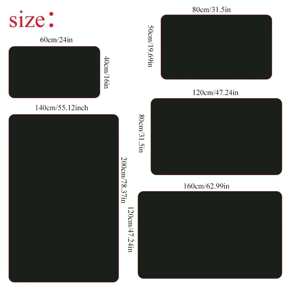 Luxury Golden Black Area Rug Modern Minimalist Home Decor Non Slip Mat for Living Room Bedroom Elegant Classic Design Perfect