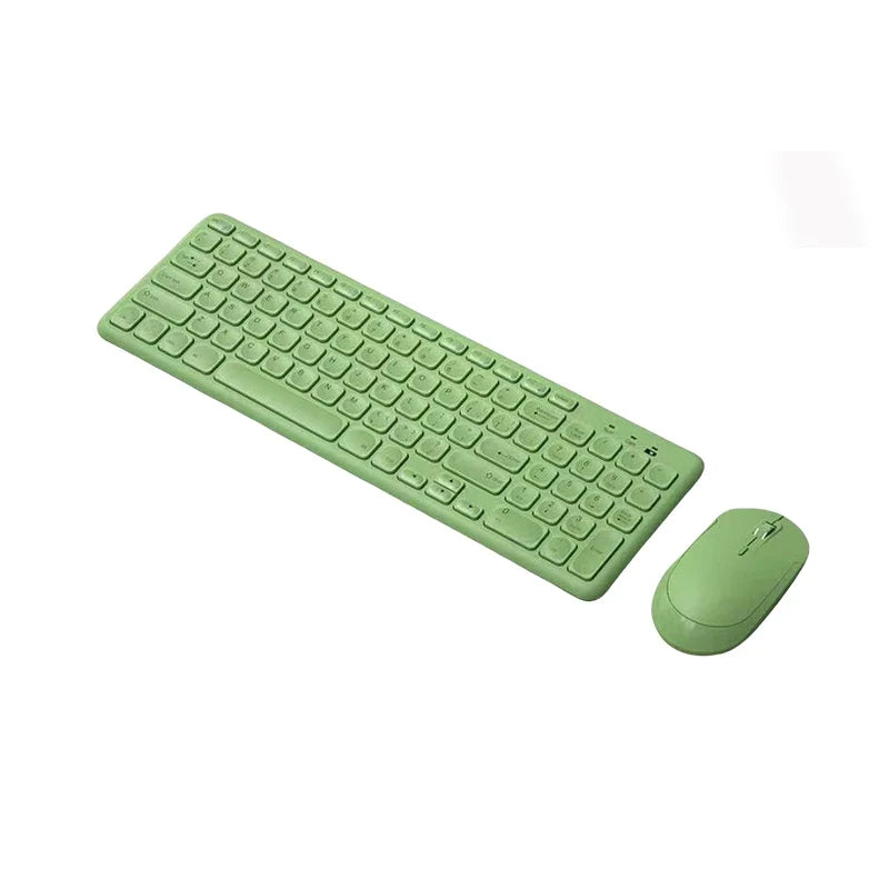 B.O.W HW256 Ultra-thin wireless keyboard and mouse set, 2.4G wireless set, 96 keys